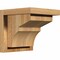 Ekena Millwork Monterey Rough Sawn Corbel w/Backplate, Western Red Cedar, 8"W x 8"D x 8"H COR08X08X08MON01RWR - alternate 1